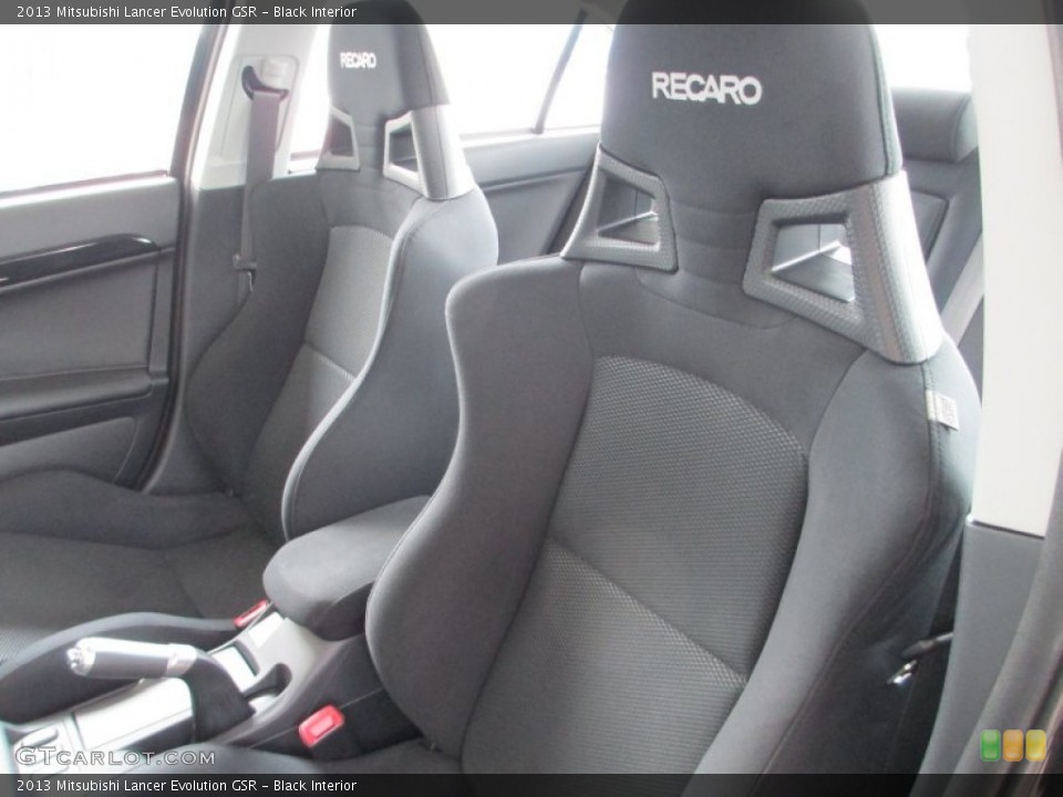 Black Interior Front Seat for the 2013 Mitsubishi Lancer Evolution GSR #82782924