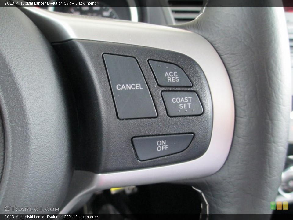 Black Interior Controls for the 2013 Mitsubishi Lancer Evolution GSR #82783042