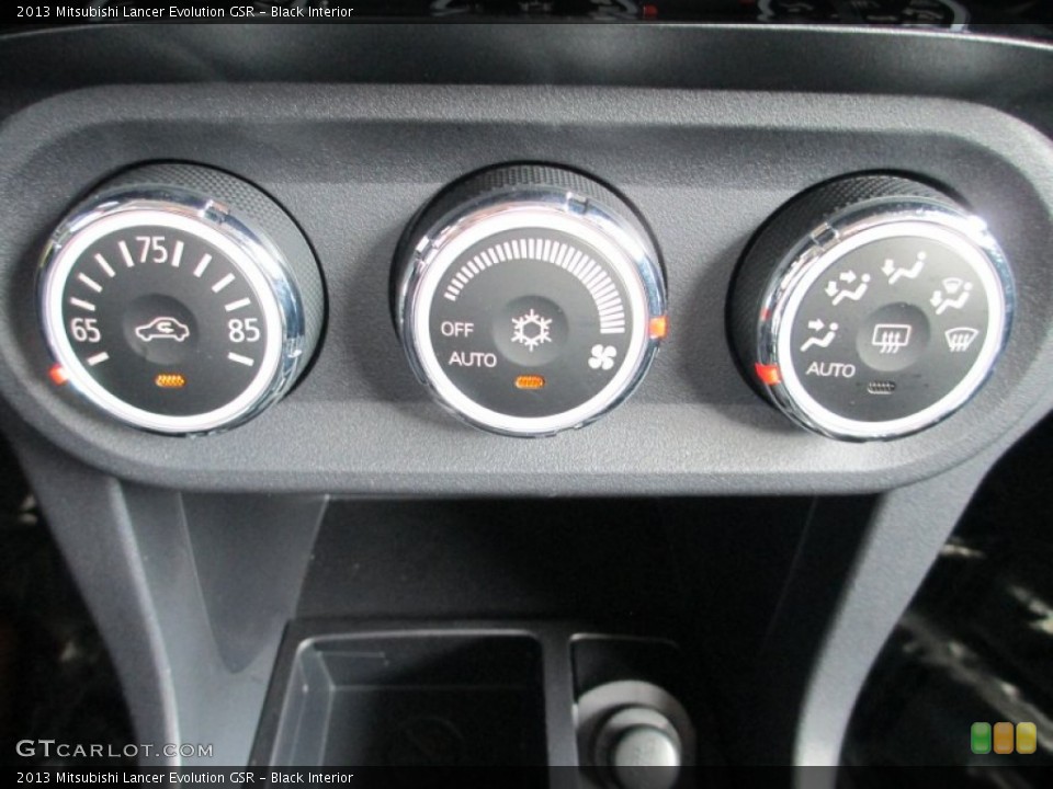 Black Interior Controls for the 2013 Mitsubishi Lancer Evolution GSR #82783114