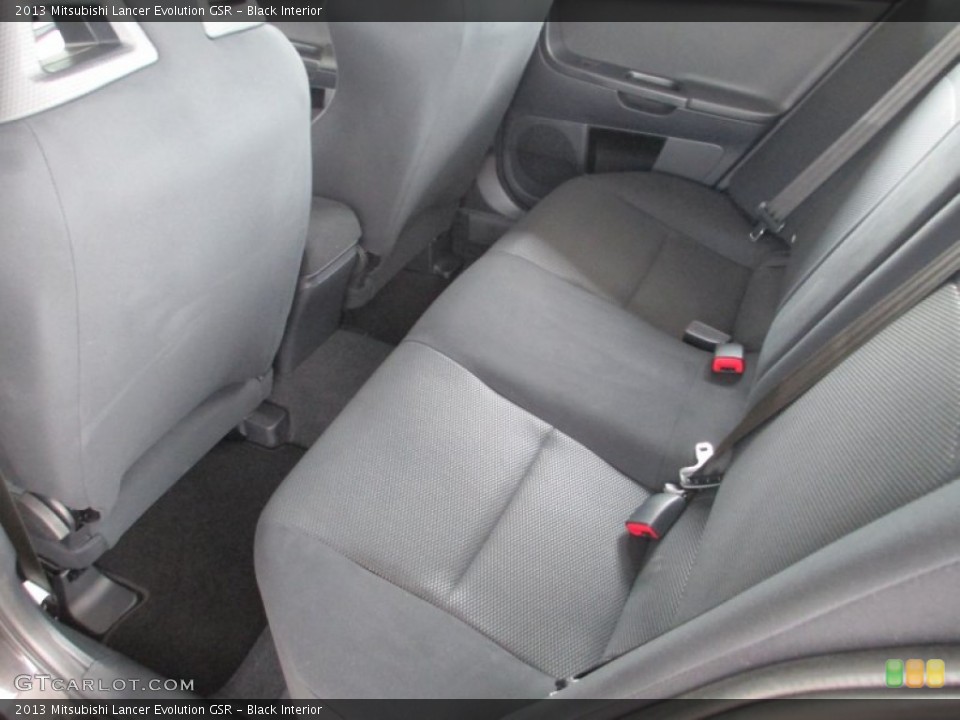 Black Interior Rear Seat for the 2013 Mitsubishi Lancer Evolution GSR #82783180