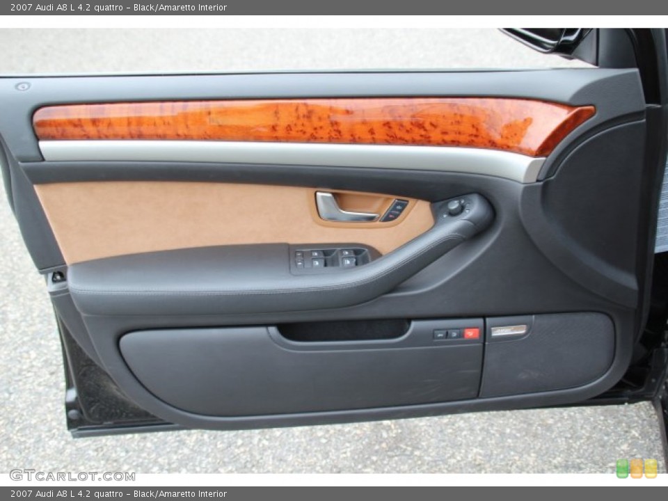 Black/Amaretto Interior Door Panel for the 2007 Audi A8 L 4.2 quattro #82783236