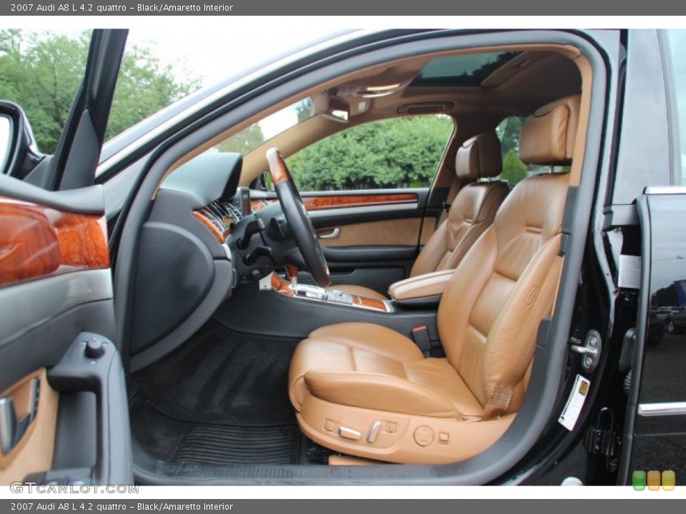 Black/Amaretto Interior Front Seat for the 2007 Audi A8 L 4.2 quattro #82783289