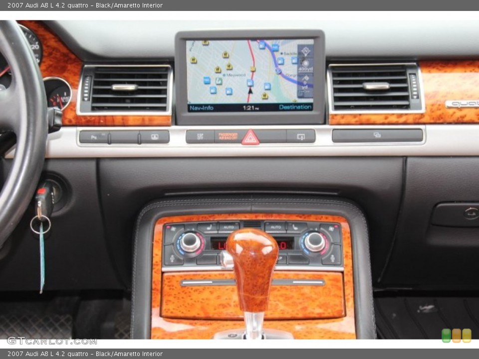 Black/Amaretto Interior Controls for the 2007 Audi A8 L 4.2 quattro #82783318
