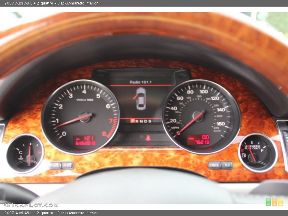 Black/Amaretto Interior Gauges for the 2007 Audi A8 L 4.2 quattro #82783378