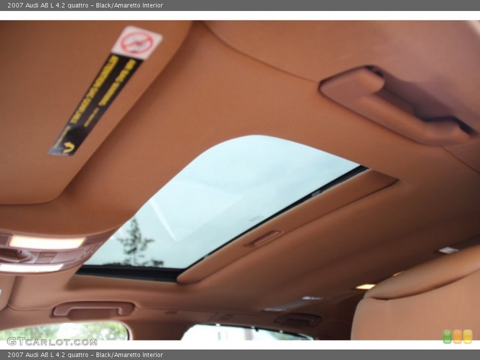 Black/Amaretto Interior Sunroof for the 2007 Audi A8 L 4.2 quattro #82783390