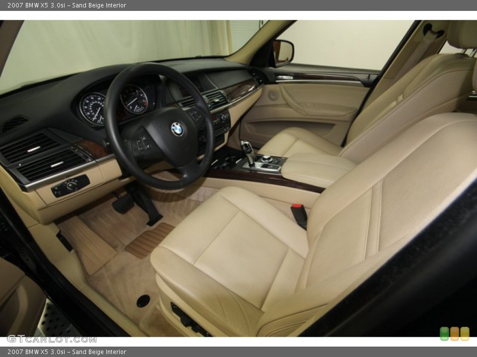 Sand Beige Interior Prime Interior for the 2007 BMW X5 3.0si #82783402
