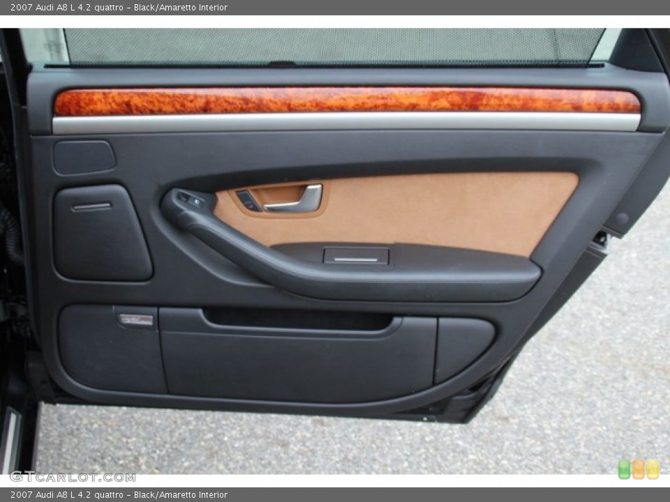 Black/Amaretto Interior Door Panel for the 2007 Audi A8 L 4.2 quattro #82783426