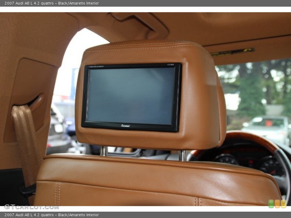 Black/Amaretto Interior Entertainment System for the 2007 Audi A8 L 4.2 quattro #82783450