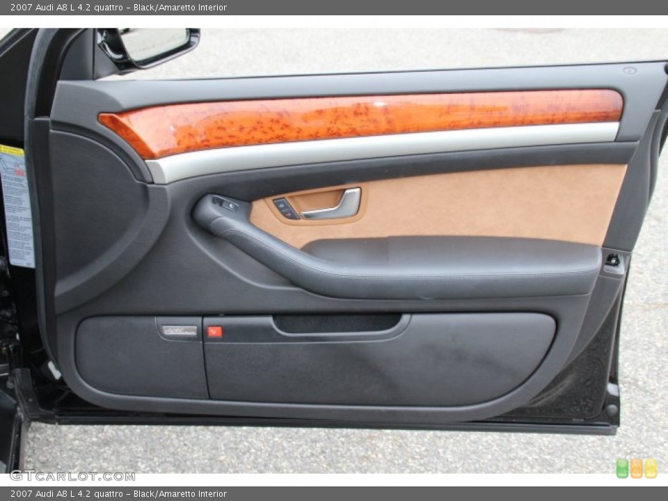 Black/Amaretto Interior Door Panel for the 2007 Audi A8 L 4.2 quattro #82783495