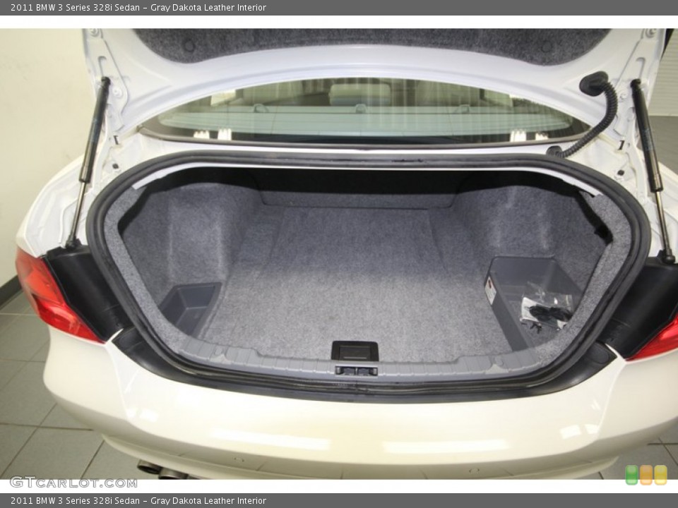 Gray Dakota Leather Interior Trunk for the 2011 BMW 3 Series 328i Sedan #82787332