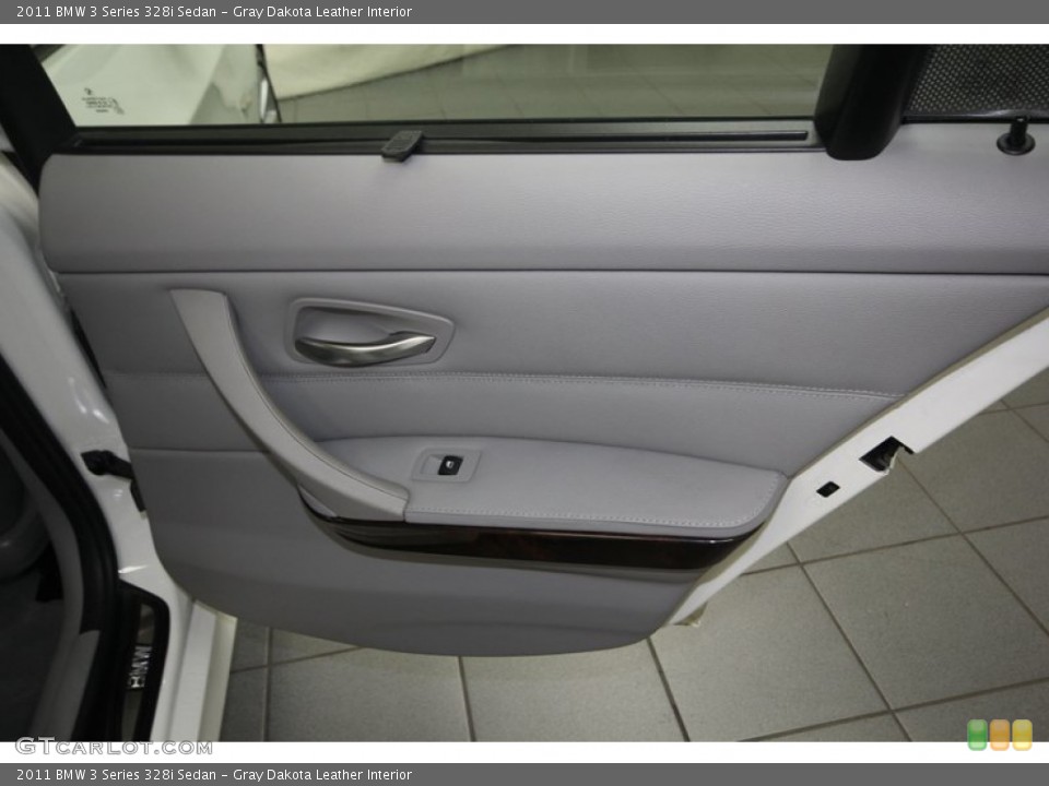 Gray Dakota Leather Interior Door Panel for the 2011 BMW 3 Series 328i Sedan #82787350