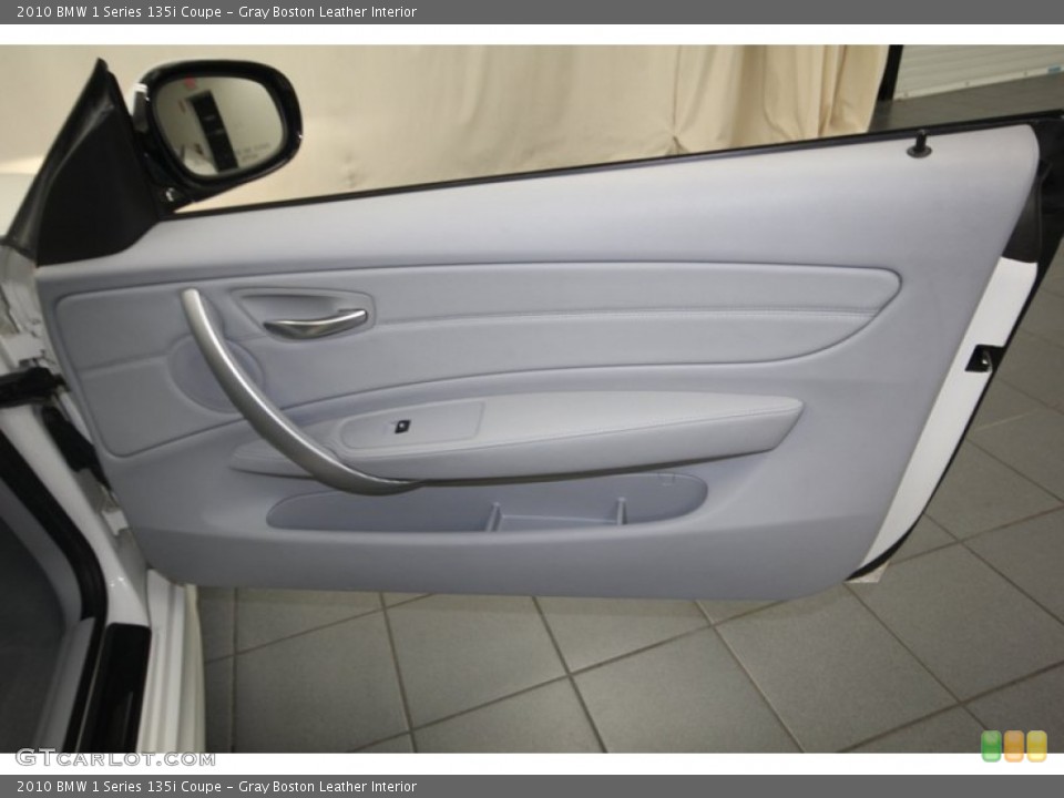 Gray Boston Leather Interior Door Panel for the 2010 BMW 1 Series 135i Coupe #82787641