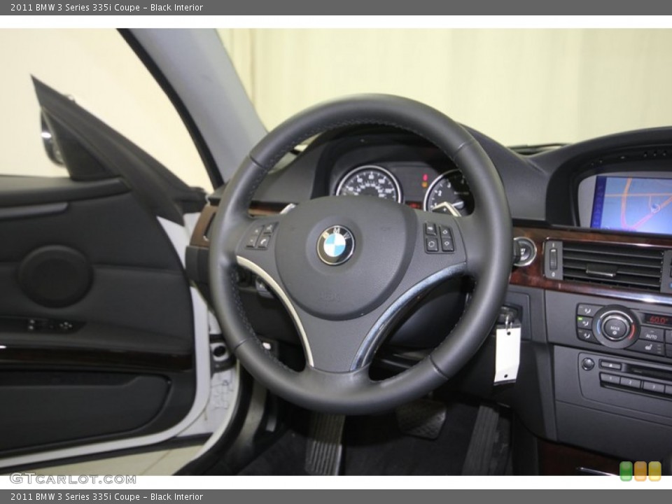 Black Interior Steering Wheel for the 2011 BMW 3 Series 335i Coupe #82788277