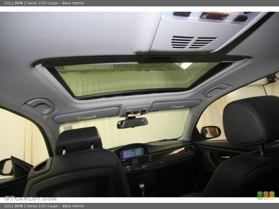 Black Interior Sunroof for the 2011 BMW 3 Series 335i Coupe #82788283