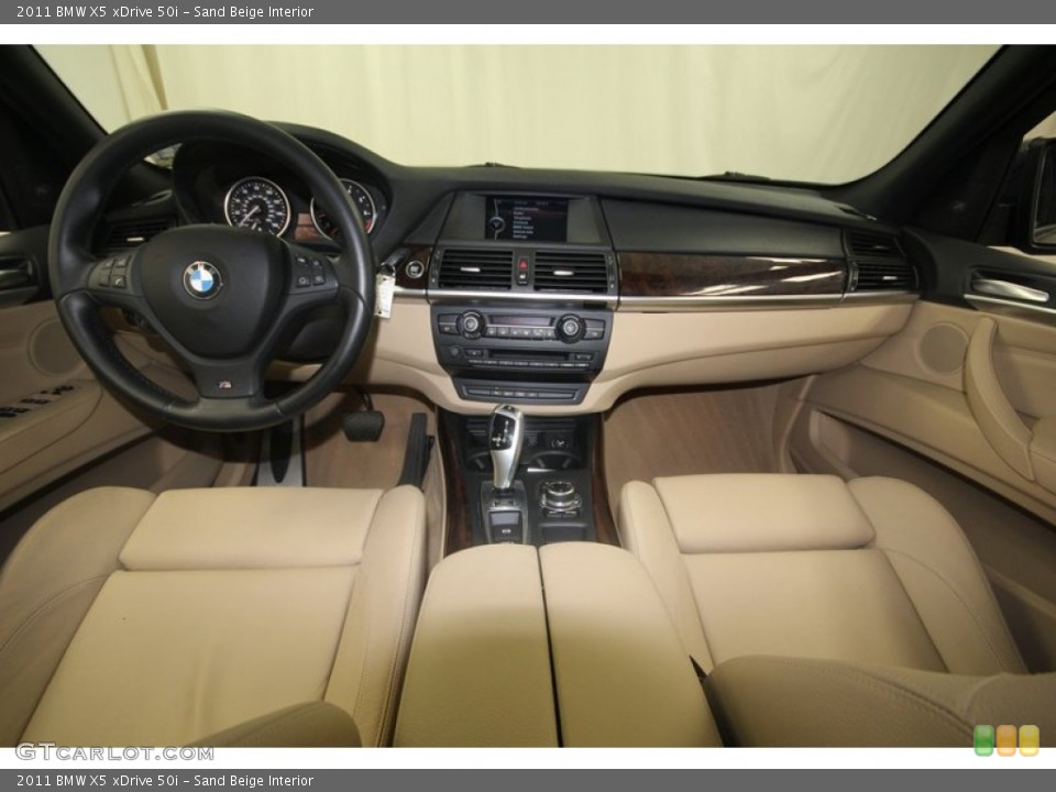 Sand Beige Interior Dashboard for the 2011 BMW X5 xDrive 50i #82788373