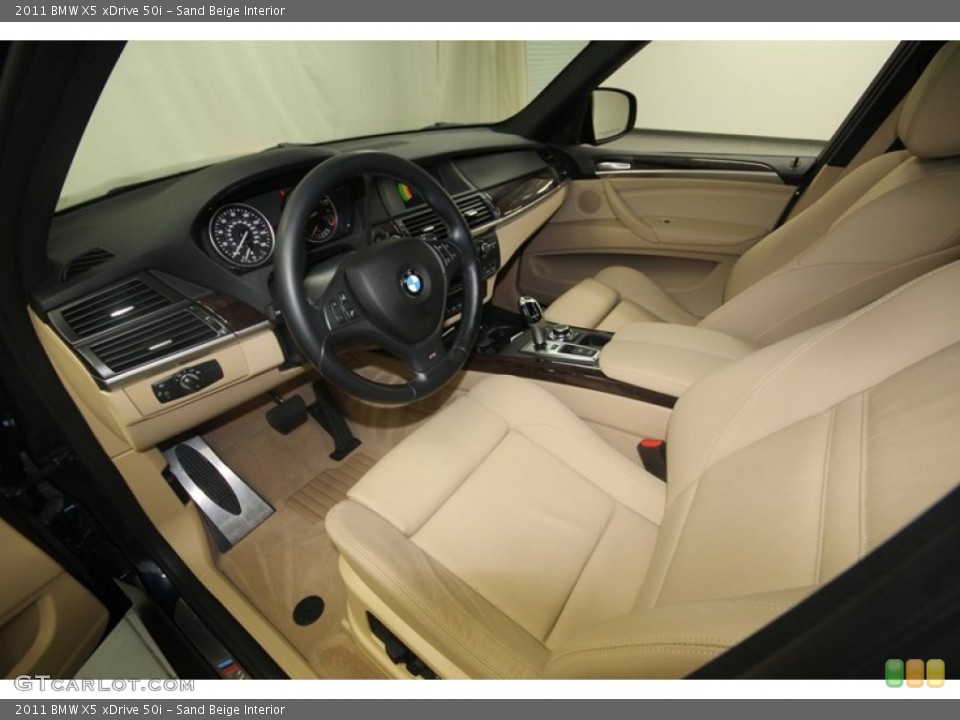 Sand Beige Interior Prime Interior for the 2011 BMW X5 xDrive 50i #82788424