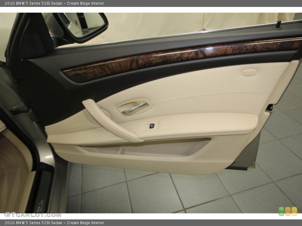 Cream Beige Interior Door Panel for the 2010 BMW 5 Series 528i Sedan #82789102