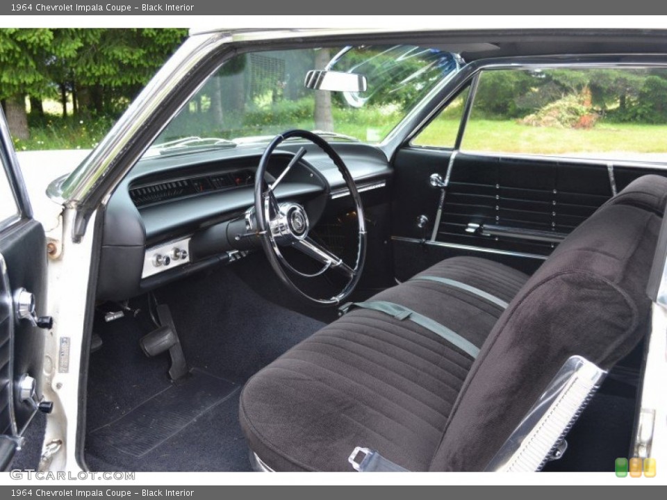 Black Interior Photo for the 1964 Chevrolet Impala Coupe #82791708