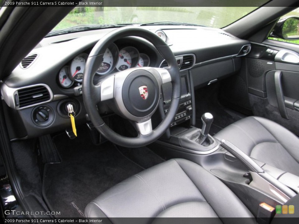 Black Interior Photo for the 2009 Porsche 911 Carrera S Cabriolet #82793309