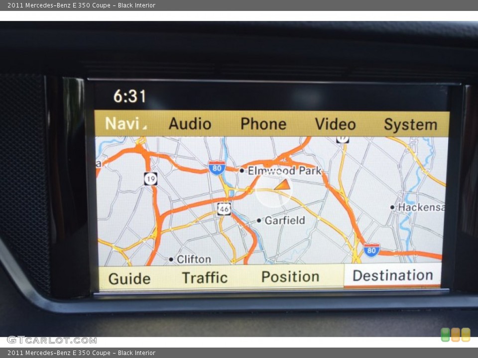 Black Interior Navigation for the 2011 Mercedes-Benz E 350 Coupe #82795292