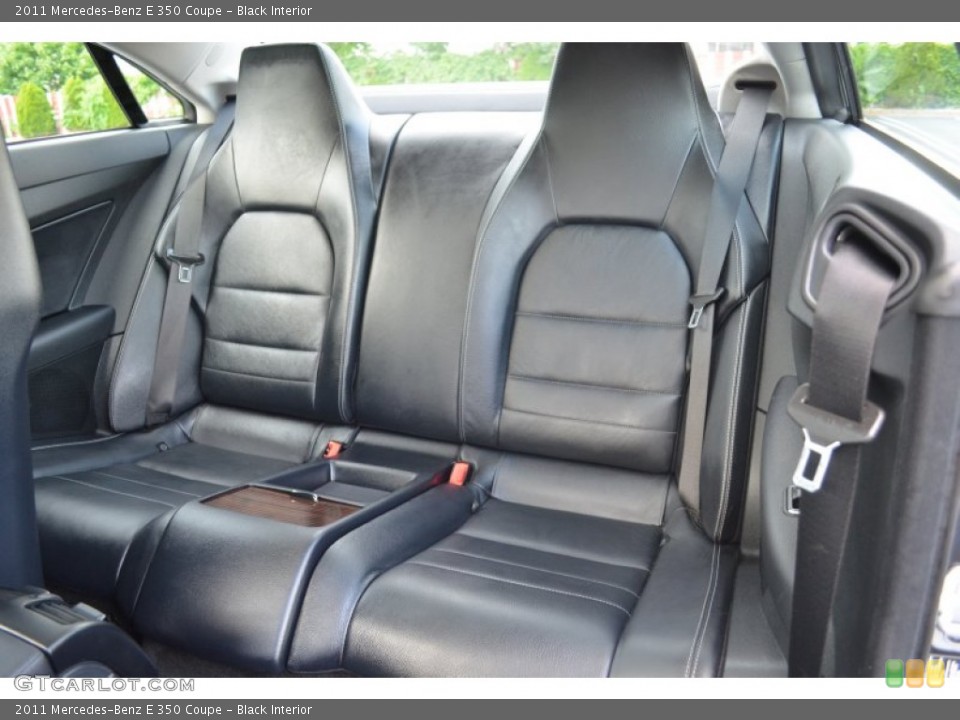 Black Interior Rear Seat for the 2011 Mercedes-Benz E 350 Coupe #82795409