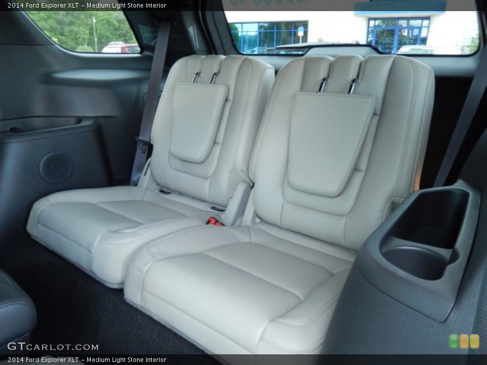 Medium Light Stone Interior Rear Seat for the 2014 Ford Explorer XLT #82797219
