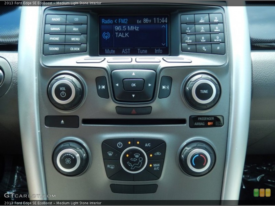 Medium Light Stone Interior Controls for the 2013 Ford Edge SE EcoBoost #82798654