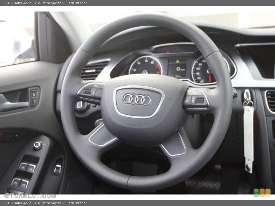 Black Interior Steering Wheel for the 2013 Audi A4 2.0T quattro Sedan #82800385