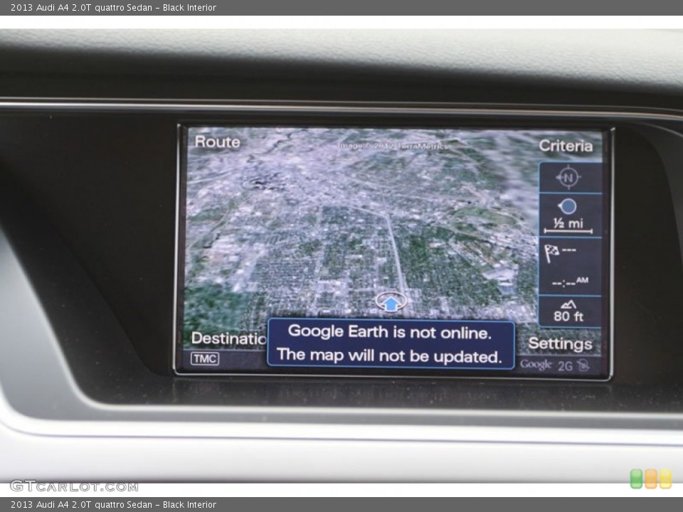Black Interior Navigation for the 2013 Audi A4 2.0T quattro Sedan #82800416