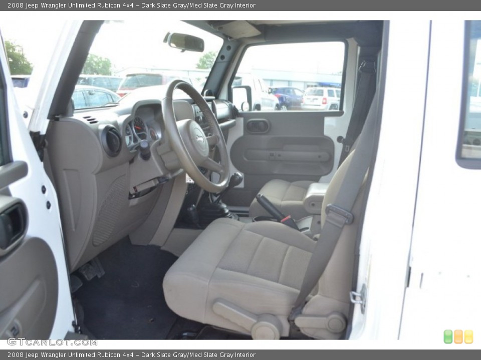 Dark Slate Gray/Med Slate Gray Interior Photo for the 2008 Jeep Wrangler Unlimited Rubicon 4x4 #82802461