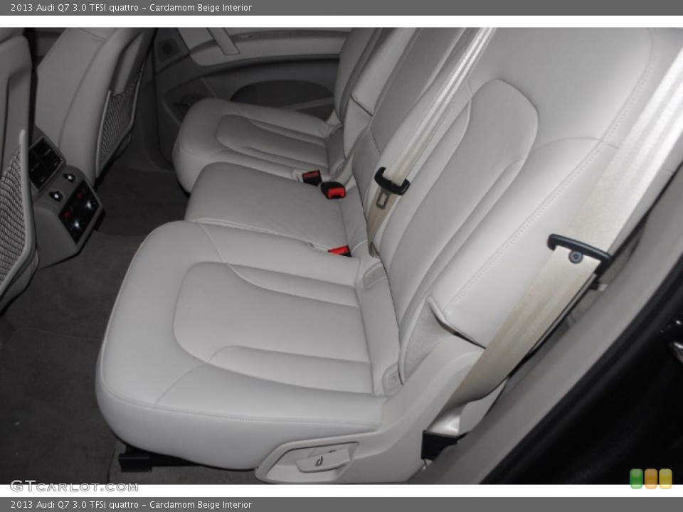 Cardamom Beige Interior Rear Seat for the 2013 Audi Q7 3.0 TFSI quattro #82806466