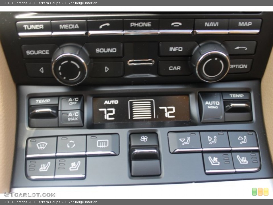 Luxor Beige Interior Controls for the 2013 Porsche 911 Carrera Coupe #82806617