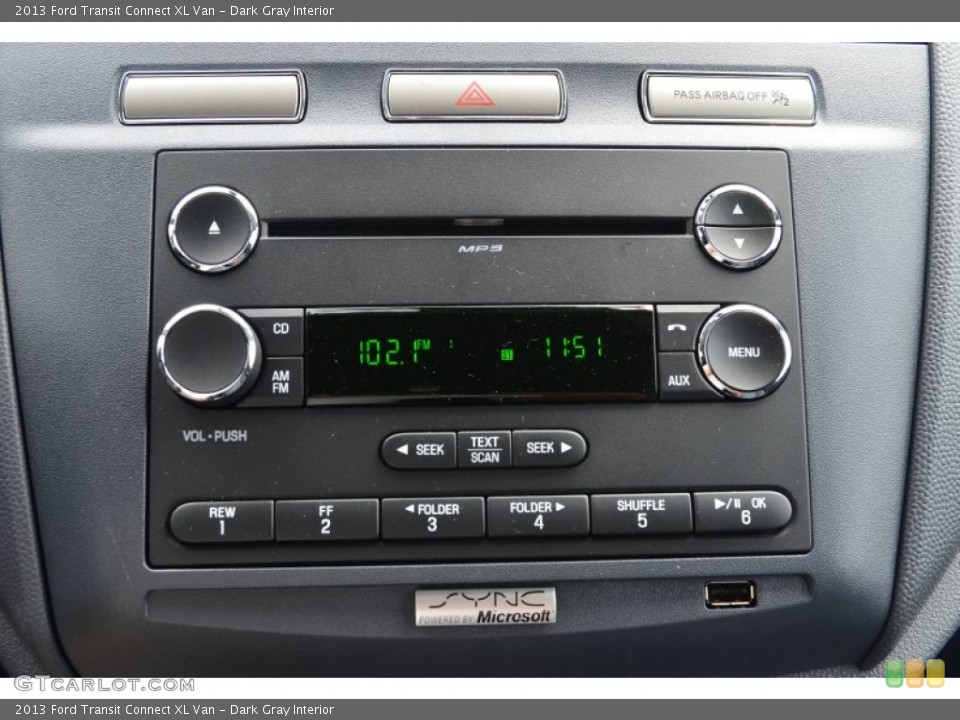 Dark Gray Interior Audio System for the 2013 Ford Transit Connect XL Van #82808299