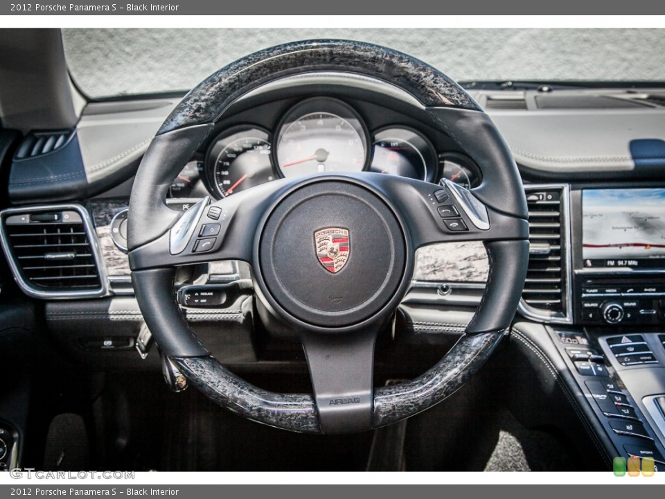 Black Interior Steering Wheel for the 2012 Porsche Panamera S #82811050
