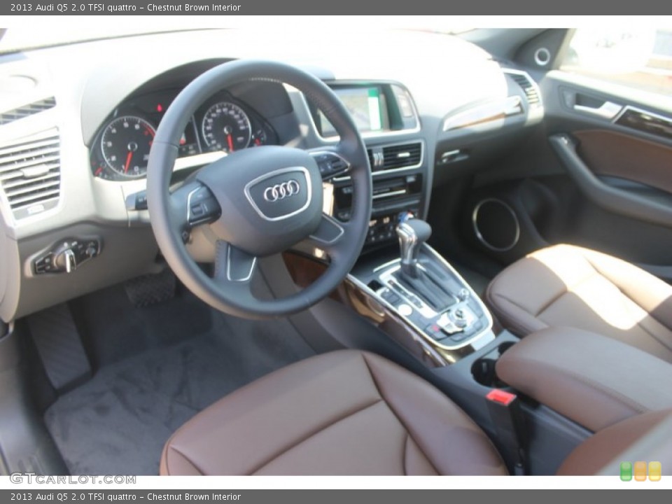 Chestnut Brown Interior Photo for the 2013 Audi Q5 2.0 TFSI quattro #82812090
