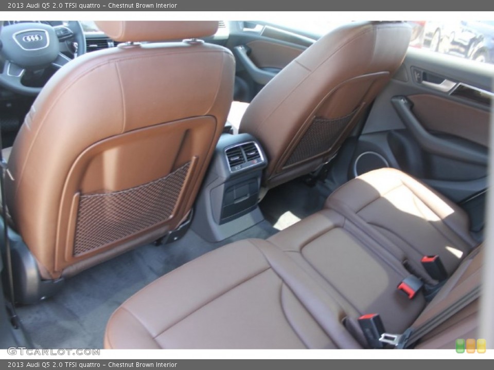 Chestnut Brown Interior Rear Seat for the 2013 Audi Q5 2.0 TFSI quattro #82812398