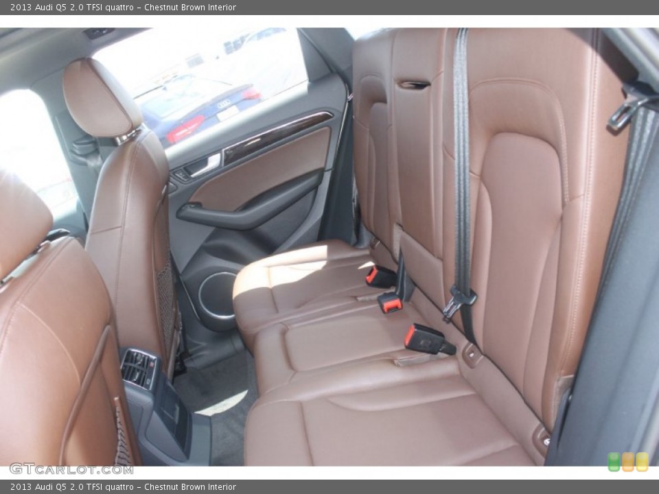 Chestnut Brown Interior Rear Seat for the 2013 Audi Q5 2.0 TFSI quattro #82812418