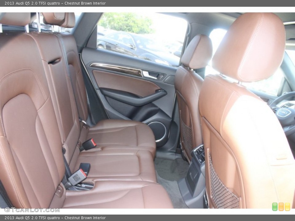 Chestnut Brown Interior Rear Seat for the 2013 Audi Q5 2.0 TFSI quattro #82812438
