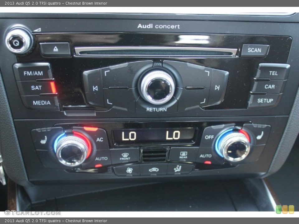 Chestnut Brown Interior Controls for the 2013 Audi Q5 2.0 TFSI quattro #82813007