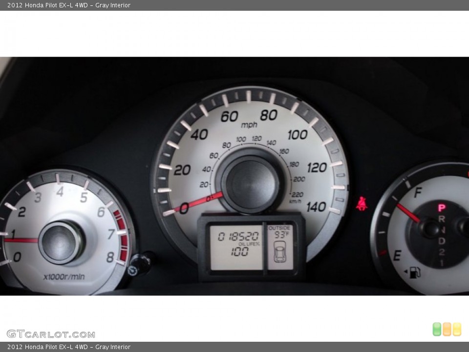 Gray Interior Gauges for the 2012 Honda Pilot EX-L 4WD #82813582