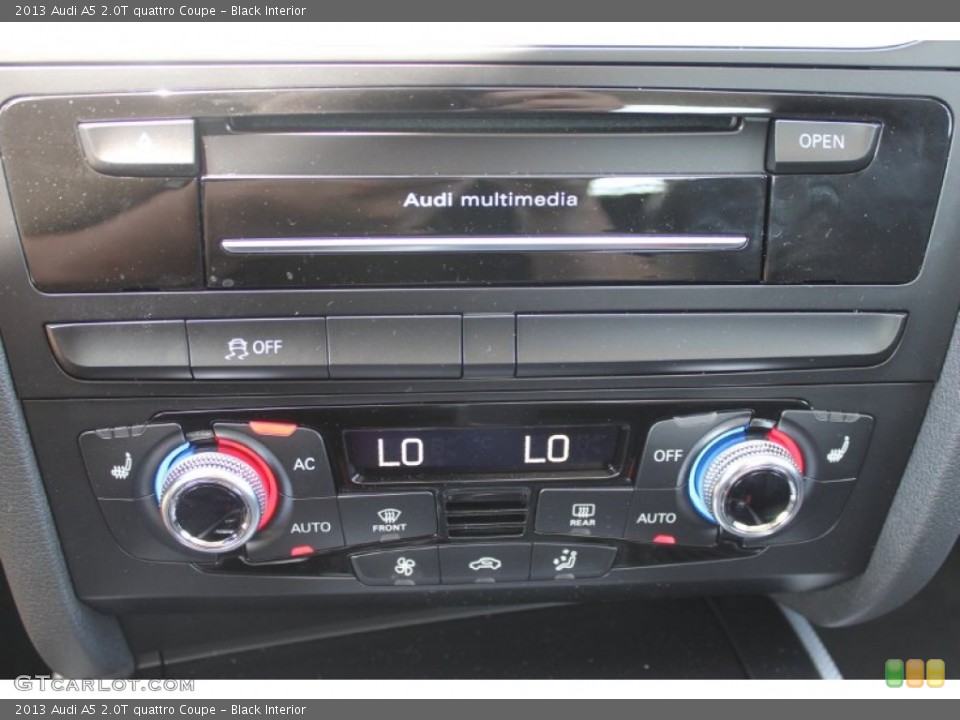 Black Interior Controls for the 2013 Audi A5 2.0T quattro Coupe #82814716