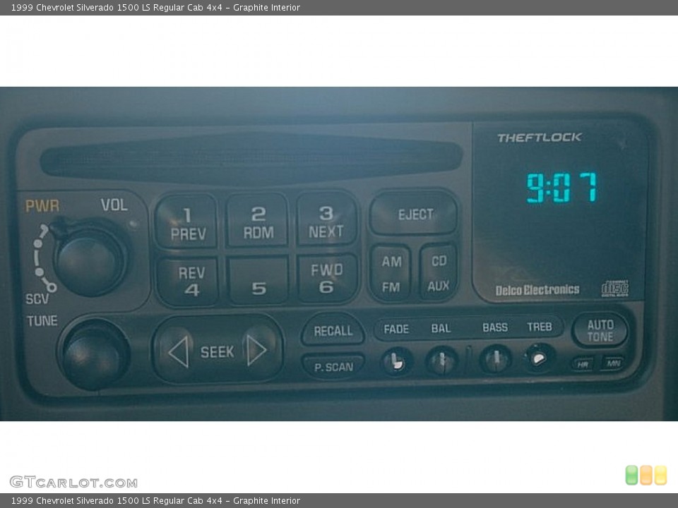 Graphite Interior Audio System for the 1999 Chevrolet Silverado 1500 LS Regular Cab 4x4 #82814796