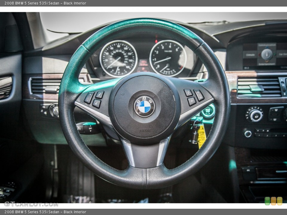 Black Interior Steering Wheel for the 2008 BMW 5 Series 535i Sedan #82816000
