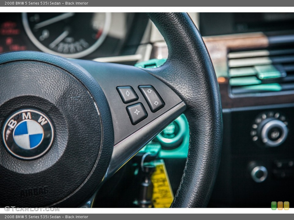 Black Interior Controls for the 2008 BMW 5 Series 535i Sedan #82816028