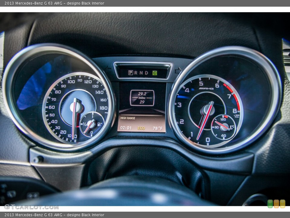 designo Black Interior Gauges for the 2013 Mercedes-Benz G 63 AMG #82816821