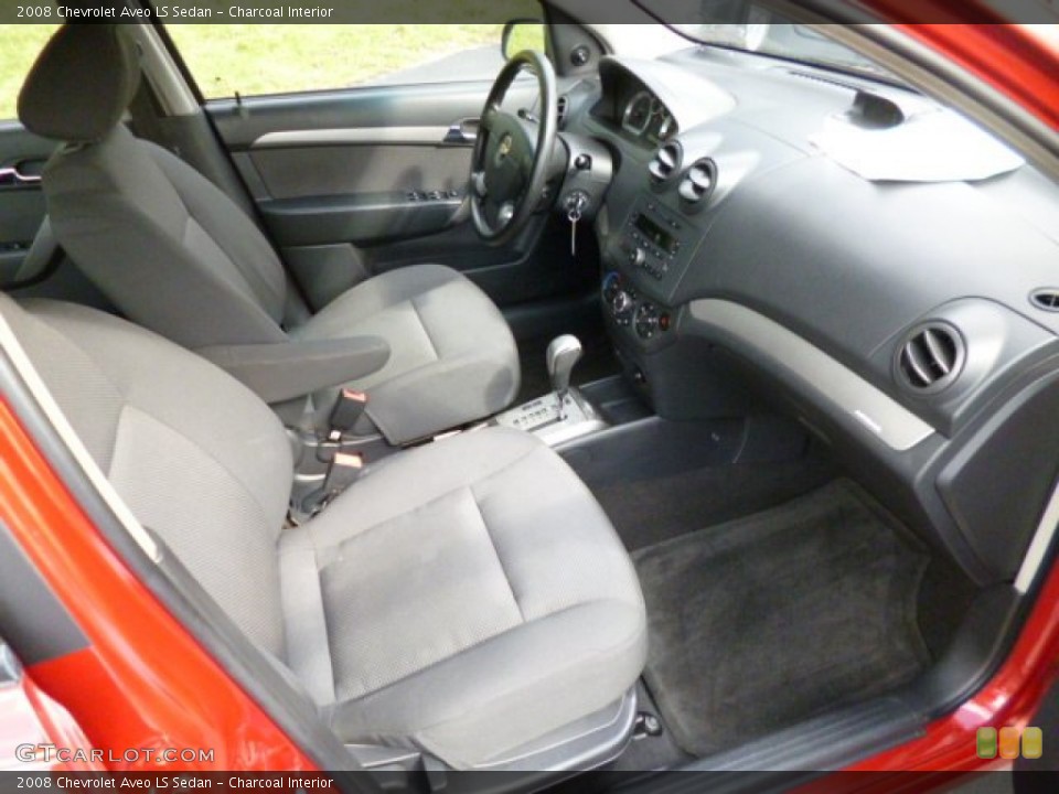 Charcoal Interior Photo for the 2008 Chevrolet Aveo LS Sedan #82821223