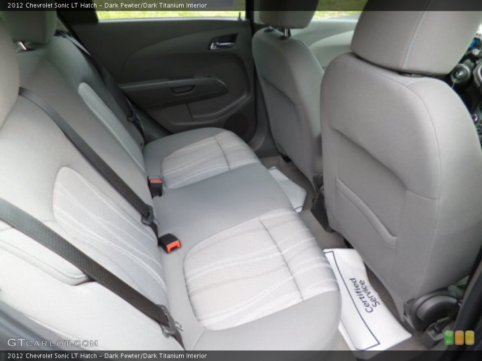 Dark Pewter/Dark Titanium Interior Rear Seat for the 2012 Chevrolet Sonic LT Hatch #82822540