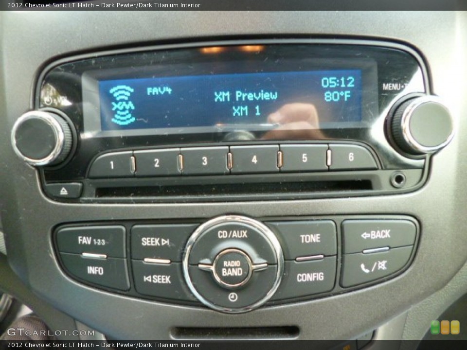 Dark Pewter/Dark Titanium Interior Audio System for the 2012 Chevrolet Sonic LT Hatch #82822683
