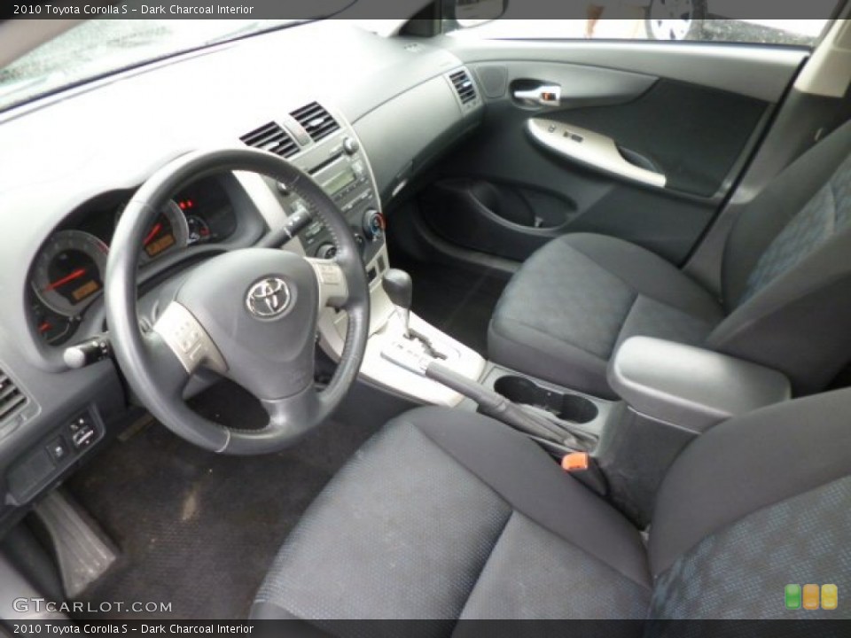Dark Charcoal Interior Photo for the 2010 Toyota Corolla S #82824814