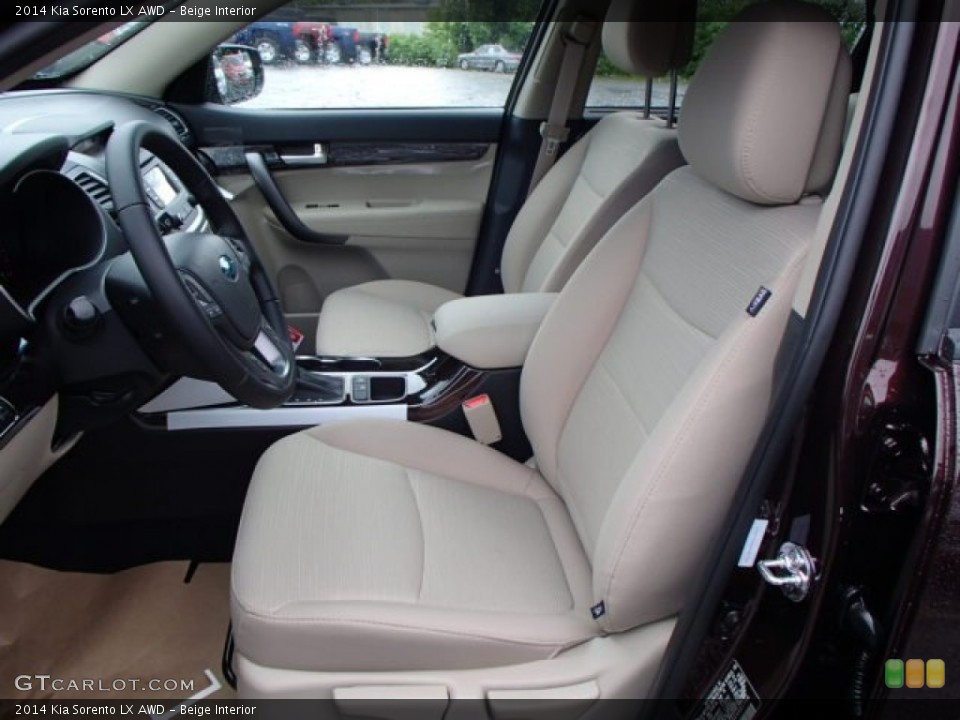 Beige Interior Front Seat for the 2014 Kia Sorento LX AWD #82826488